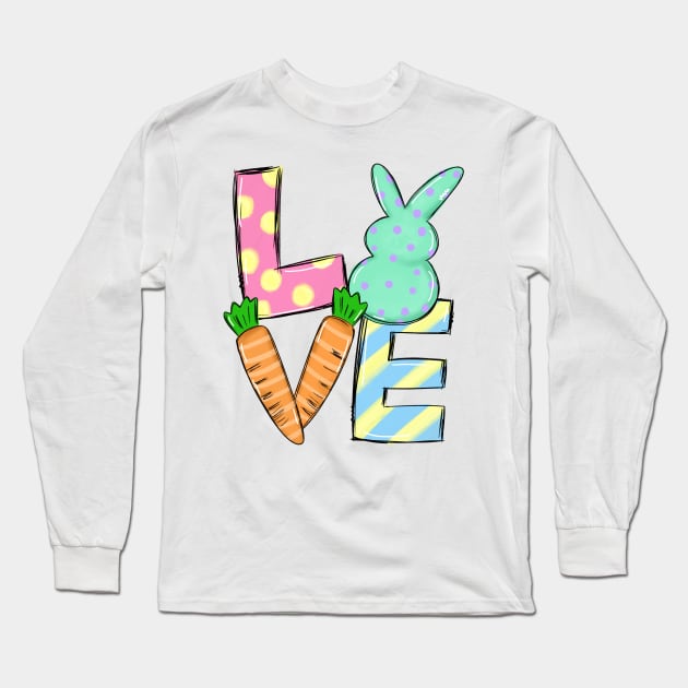 happy easter Long Sleeve T-Shirt by ithacaplus